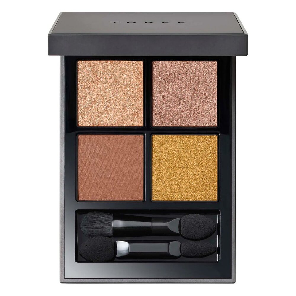 NIB $72 Japanese Brand THREE Stargazing Eye Shadow Quad 04 MON PETIT AMI